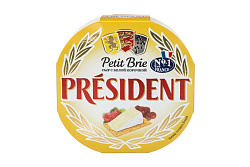Сыр мягкий President Petit Brie с белой плесенью 60% 125 г