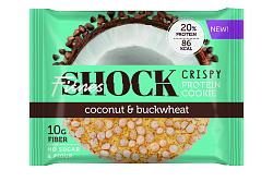 Печенье протеиновое FitnesShock Crispy кокос и гречка 30 г