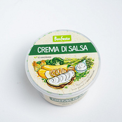 Сыр сливочный творожный Crema di salsa Bonfesto. Эко пышка доставка.
