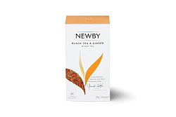 Чай черный Newby с Имбирем пакетированный 25х2 г