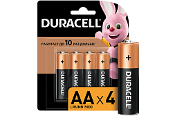 Батарейки Duracell Basic LR6 AA 1.5V CN 4 шт