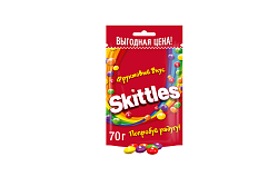 Драже Skittles Фрукты в разноцветной глазури 70 г