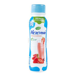 Йогуртный продукт Нежный с соком клубники 0,1% БЗМЖ 285 г