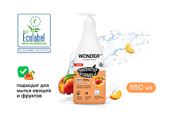 Средство для мытья посуды овощей и фруктов Эко Wonder Lab Сливочные фрукты 550 мл