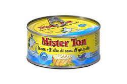 Тунец Mister Ton филе ломтики тунца желтоперого в подсолнечном масле ж/б 160 г