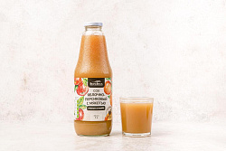 Сок яблочно- персиковый с мякотью прямого отжима, 1 л