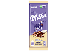 Шоколад молочный Milka Bubbles пористый c кокосовой начинкой 92 г