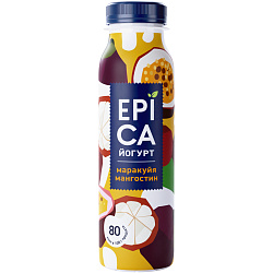 Йогурт Epica питьевой с маракуйей-мангостином 2.5%