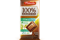 Шоколад молочный Победа вкуса Чаржед Слим энд фит без доб.сахара 100 г