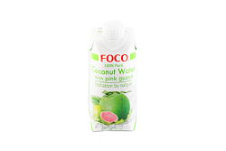 Вода кокосовая Foco с розовой гуавой без сахара 330 мл