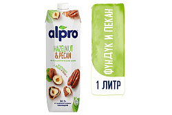 Напиток ореховый Alpro hazelnut-pecan обогащенный ультрапастеризованный 1 л