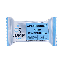 Конфета протеиновая Арахисовый крем One | 30 г | Jump. Основа здоровья Уфа. Доставка продуктов.