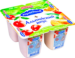 Продукт йогуртный Alpenland вишня-нектар-апельсин дикий 0.3%