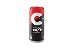 Напиток сильногазированный Cool Cola Zero безалкогольный а/б 330 мл