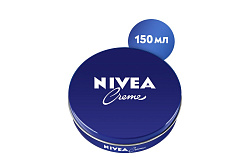 Крем для лица рук и тела универсальный увлажняющий Nivea Creme с пантенолом 150 мл