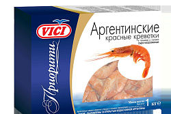 Креветки Vici Аргентинские красные в панцире 20/30 сыро-мороженые 1000 г