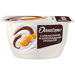 Продукт творожный Даниссимо апельсин с крошкой из тёмного шоколада 5.8%