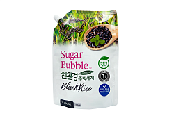 Средство для мытья посуды Sugar Bubble экологичное черный рис 1,2 л