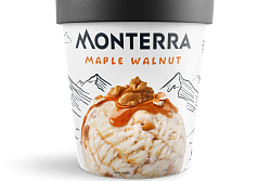 Мороженое пломбир Monterra Грецкий орех с кленовым сиропом 480 мл