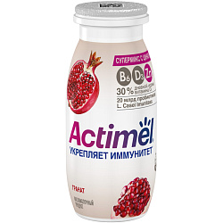 Продукт Actimel кисломолочный с гранатом-цинком обогащенный 1.5%