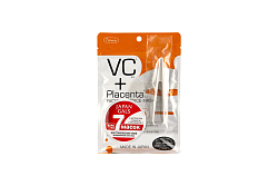 Маска для лица Japan Gals Placenta с плацентой и витамином C 7 шт