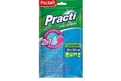 Салфетка хозяйственная из микрофибры Paclan Practi Micro 2в 1 для кухни 30х30 см