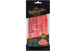 Колбаса сырокопченая Черкизово Сальчичон с розовым перцем нарезка 85 г