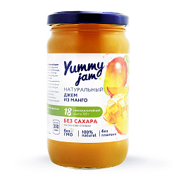 Джем низкокалорийный Манго | 350 г | Yummy Foods. Основа здоровья Уфа. Доставка продуктов.