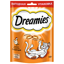 Корм Dreamies для кошек с курицей 140 г