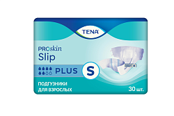 Подгузники для взрослых Tena Slip Plus размер S талия/бедра 56-90 см 30 шт