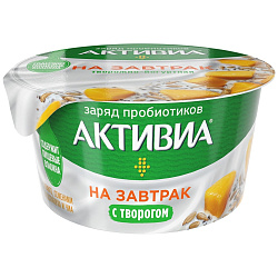 Продукт творожно-йогуртовый Активиа манго-микс семян 3.5%