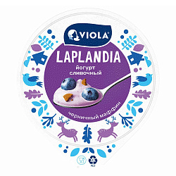 Йогурт Valio Laplandia Сливочный черничный маффин 7,2% 180 г