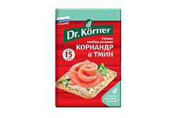 Хлебцы хрустящие Dr. Korner Ржаные с кориандром и тмином 100 г