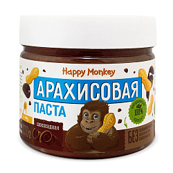 Паста арахисовая Шоколадная | 330 г | Happy Monkey. Основа здоровья Уфа. Доставка продуктов.