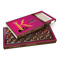Конфеты шоколадные А.Коркунов Ассорти темный шоколад 192 г