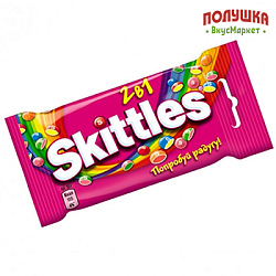 ДРАЖЕ ЖЕВ. SKITTLES 2 В 1 38ГР (РИГЛИ)#