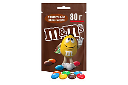 Драже M&M`s с молочным шоколадом покрытое хрустящей разноцветной глазурью 80 г