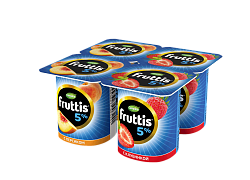 Продукт йогуртный Fruttis клубника-персик 5%