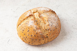 Хлеб бездрожжевой «Подовый со льном». Пекарня