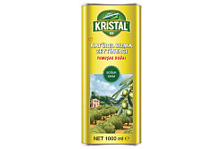 Масло оливковое Kristal Extra Virgin нерафинированное первого холодного отжима ж/б 1 л