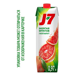 Нектар J7 грейпфрут с мякотью 0,97 л