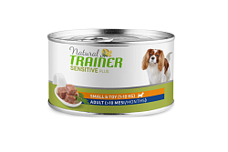 Корм влажный для собак TRAINER Natural Sensitive для мелких пород ягненок, рис 150г