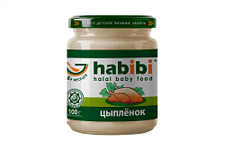 Пюре мясное Habibi Цыпленок с 6 месяцев 100 г