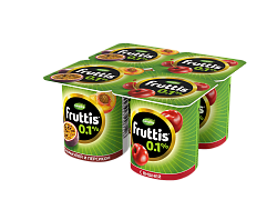 Продукт йогуртный Fruttis Легкий персик-маракуйя-вишня 0.1%