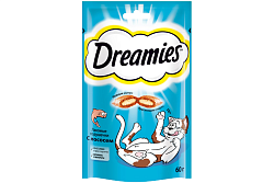 Лакомство для кошек Dreamies с лососем 60 г