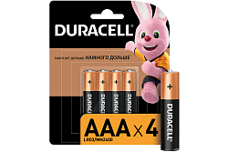 Батарейки Duracell CN AAA 4 шт