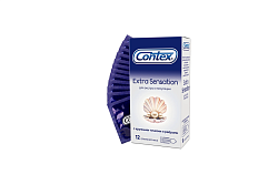Презервативы Contex Extra Sensation с крупными точками и ребрами №12