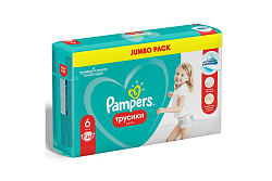 Подгузники-трусики Pampers Extra 15+ кг размер 6 44 шт